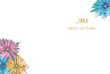 Bright Blossom Birthday Card - Single - Laurel Burch Studios
