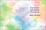 Brilliant Colors of Your Spirit Birthday Card - Single - Laurel Burch Studios