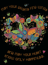 Butterfly Hearts Birthday Card - Single - Laurel Burch Studios