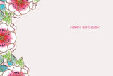 Celestial Florals Birthday Card - Single - Laurel Burch Studios