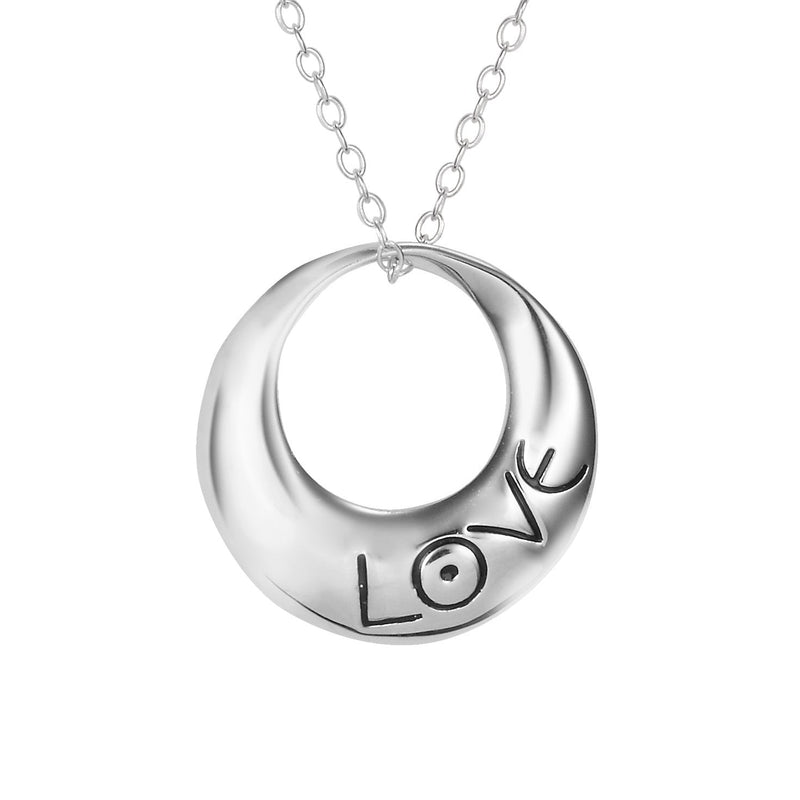 Circle of Love Necklace - Sterling Silver - Laurel Burch Studios