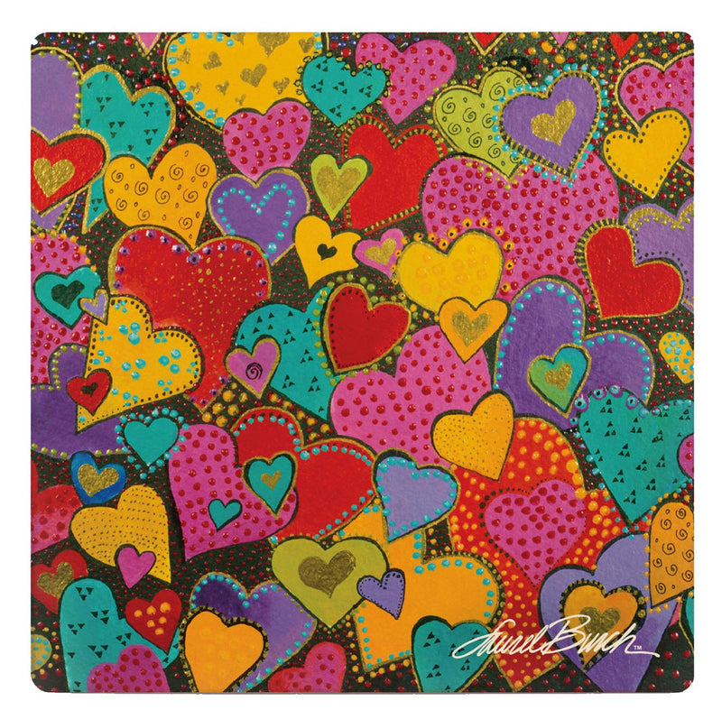 Dancing Hearts Coaster - Single - Laurel Burch Studios