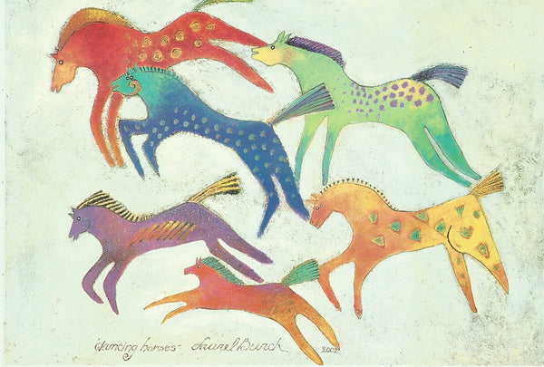 Dancing Horses Print - 12" x 16" - Laurel Burch Studios