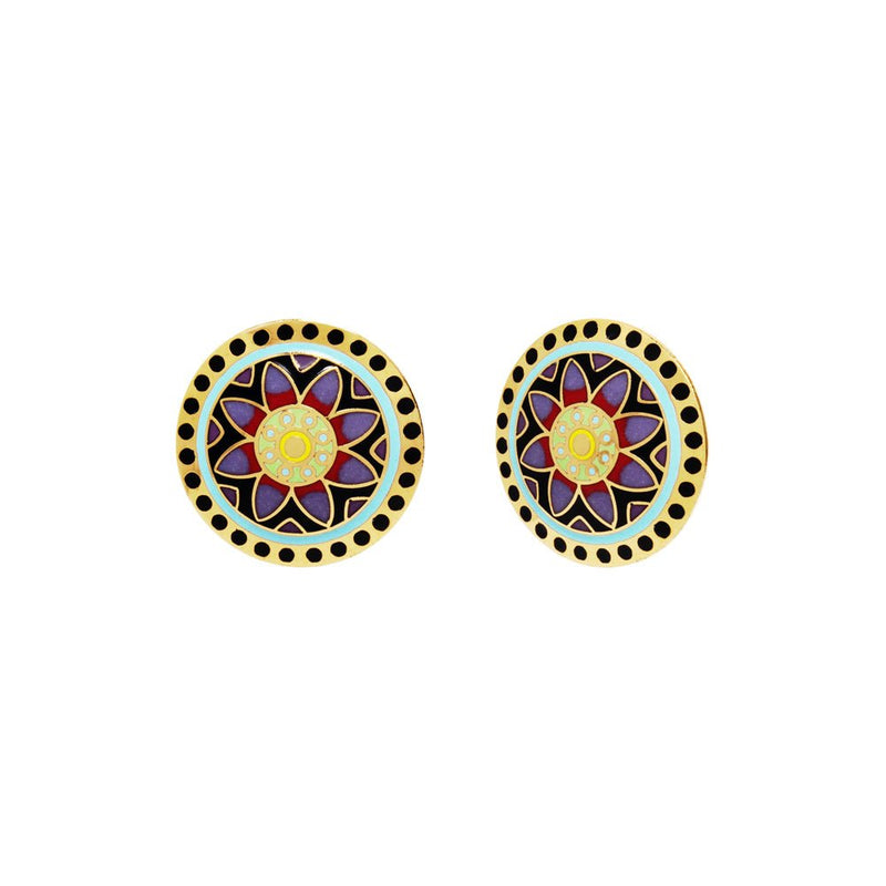 Desert Flower Vintage Earrings - Laurel Burch Studios