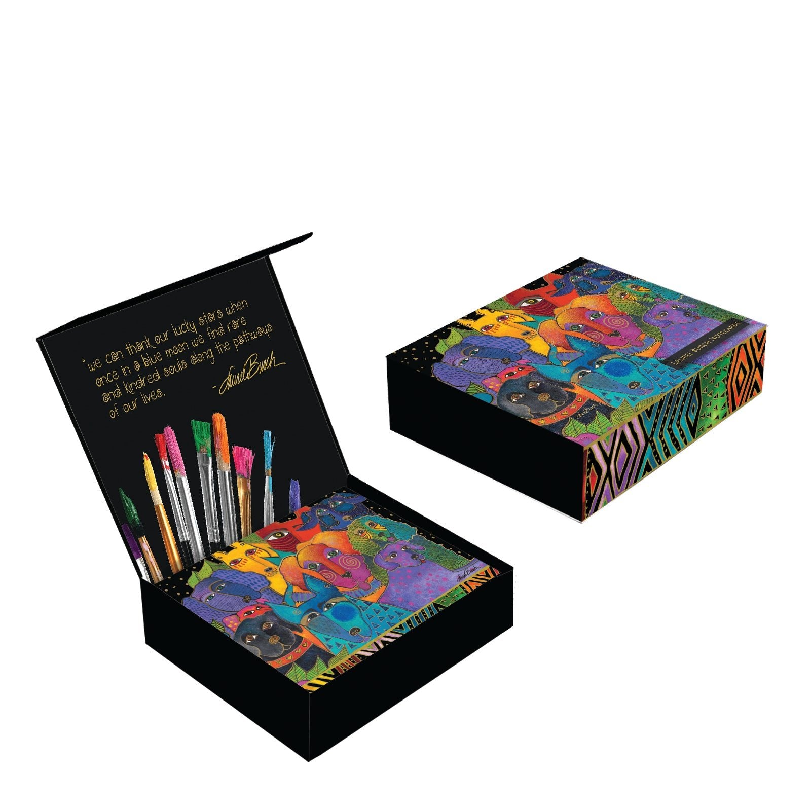Dogs 16 Note Cards & Envelopes | Box Set | Laurel Burch Studios