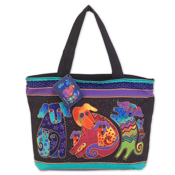 Dogs and Doggies Shoulder Tote - Laurel Burch Studios