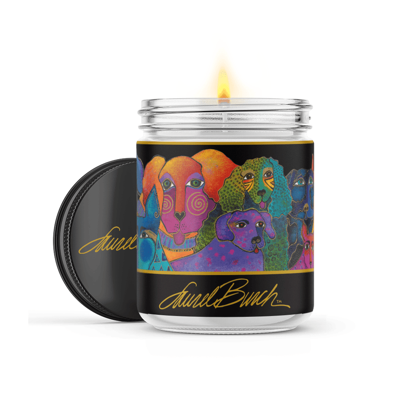 Dogs Dogs Dogs Scented Soy Wax Candle - Laurel Burch Studios