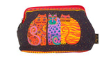 Feline Friends Cats Large Cosmetic Bag - Laurel Burch Studios