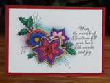 Festive Flora Cling Stamp Set - Laurel Burch Studios
