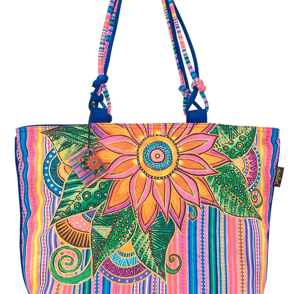 Fleur Del Sol Large Tote – Laurel Burch Studios