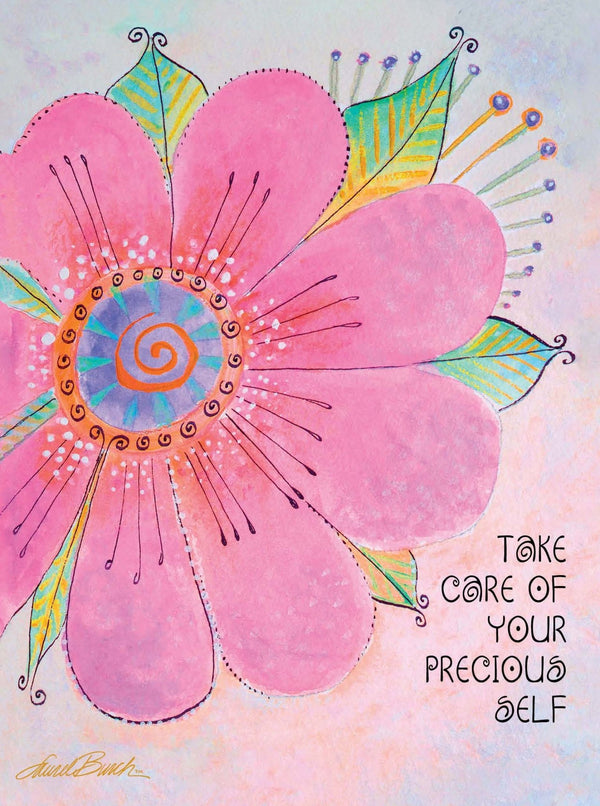 Floral Encouragement Card - Single - Laurel Burch Studios