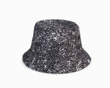 Floral Reversible Bucket Hat - Black/White - Laurel Burch Studios
