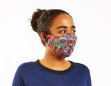 Florals Adjustable Poly-Cotton Face Mask - Laurel Burch Studios
