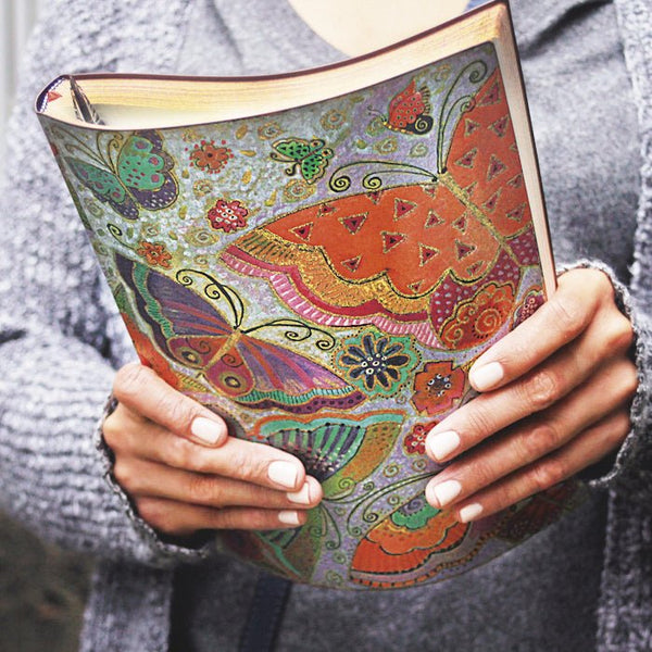 Flutterbyes Softcover Ultra Notebook - Lined - Laurel Burch Studios