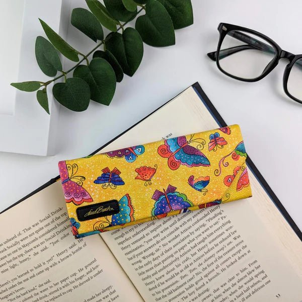 Flutterbyes Sunglasses Case - Laurel Burch Studios