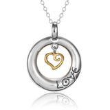 Heart of Love Necklace - Sterling Silver - Laurel Burch Studios