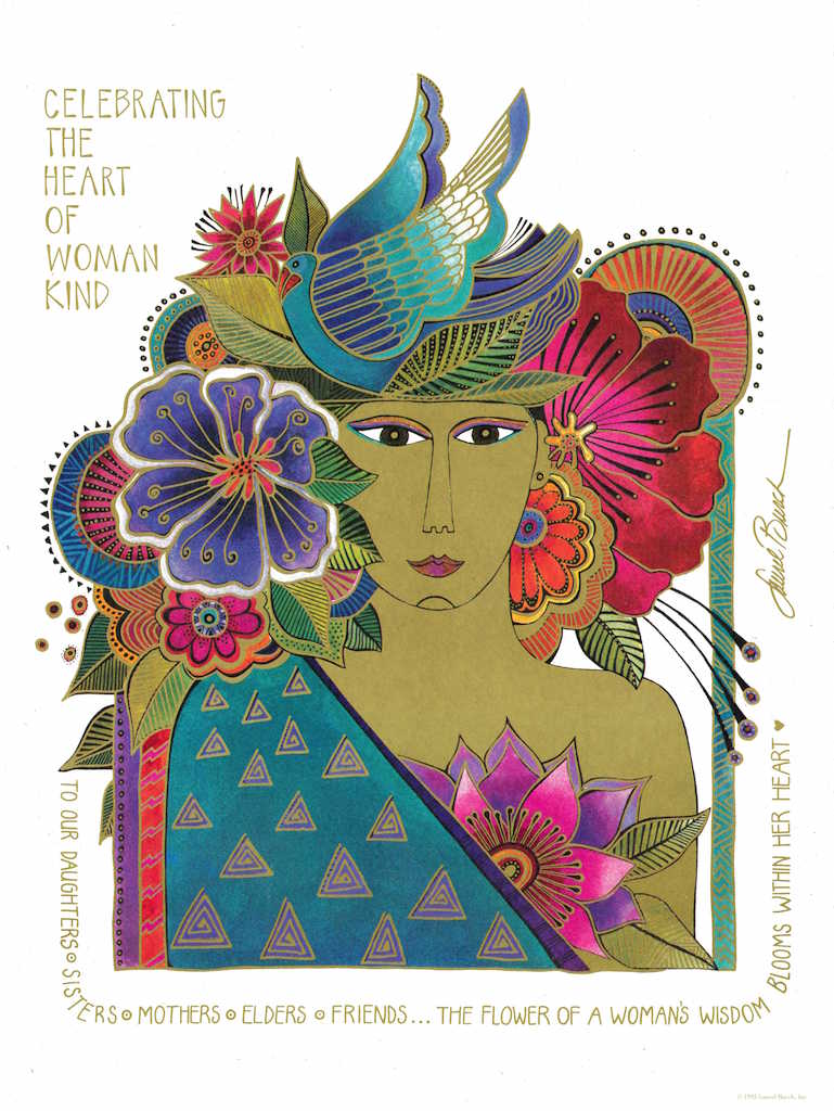 Heart of Womankind Print - 18" x 24" - Laurel Burch Studios