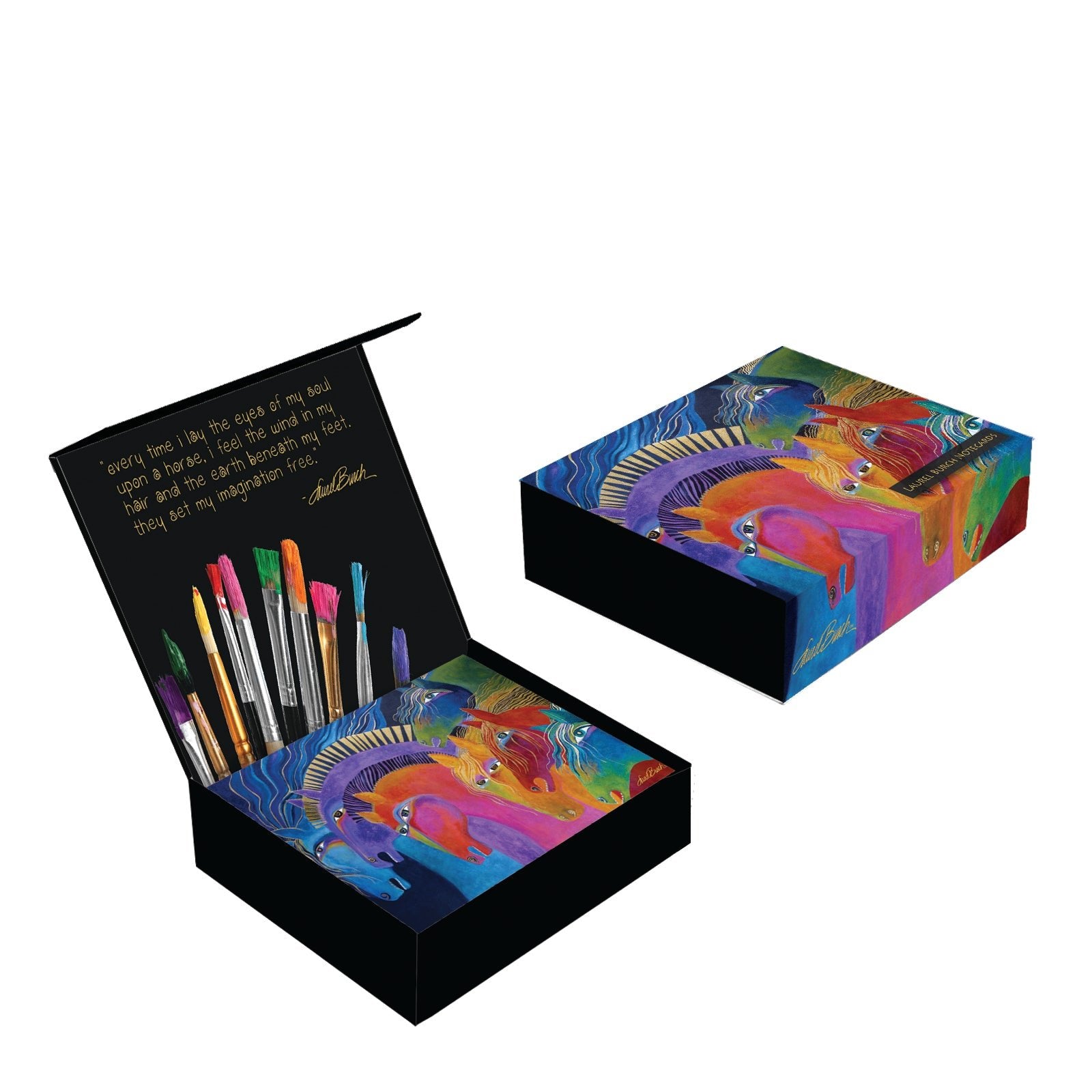 Horses 16 Note Cards & Envelopes | Box Set | Laurel Burch Studios