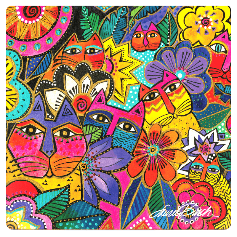 Laurel's Garden Coaster - Single - Laurel Burch Studios