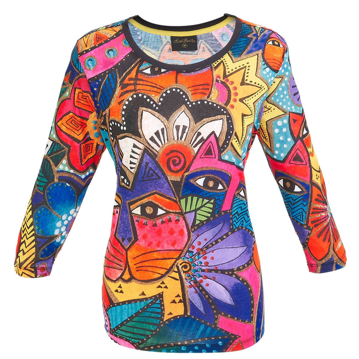 vintage Laurel Burch San Francisco raglan sweatshirt cat