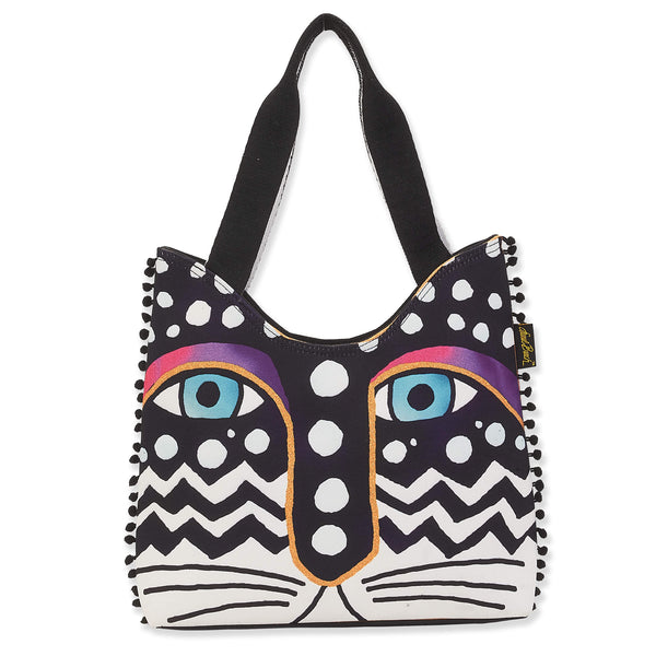 Magnificat Medium Scoop Tote- Black - Laurel Burch Studios
