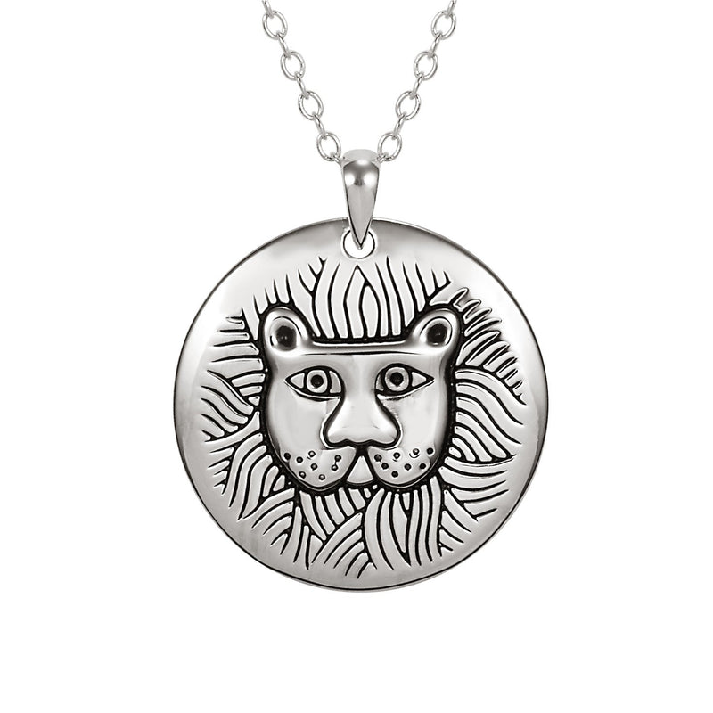 Marsh Lion Necklace - Sterling Silver - Laurel Burch Studios