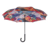 Mikayla Reverse-Close Stick Umbrella - Laurel Burch Studios