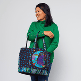 Moonside Cat Large Tote - Laurel Burch Studios