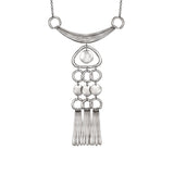 Painted Ladies Small Necklace - Silver - Laurel Burch Studios
