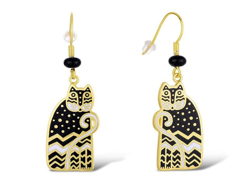 Polka Dot Gatos Earrings - Laurel Burch Studios