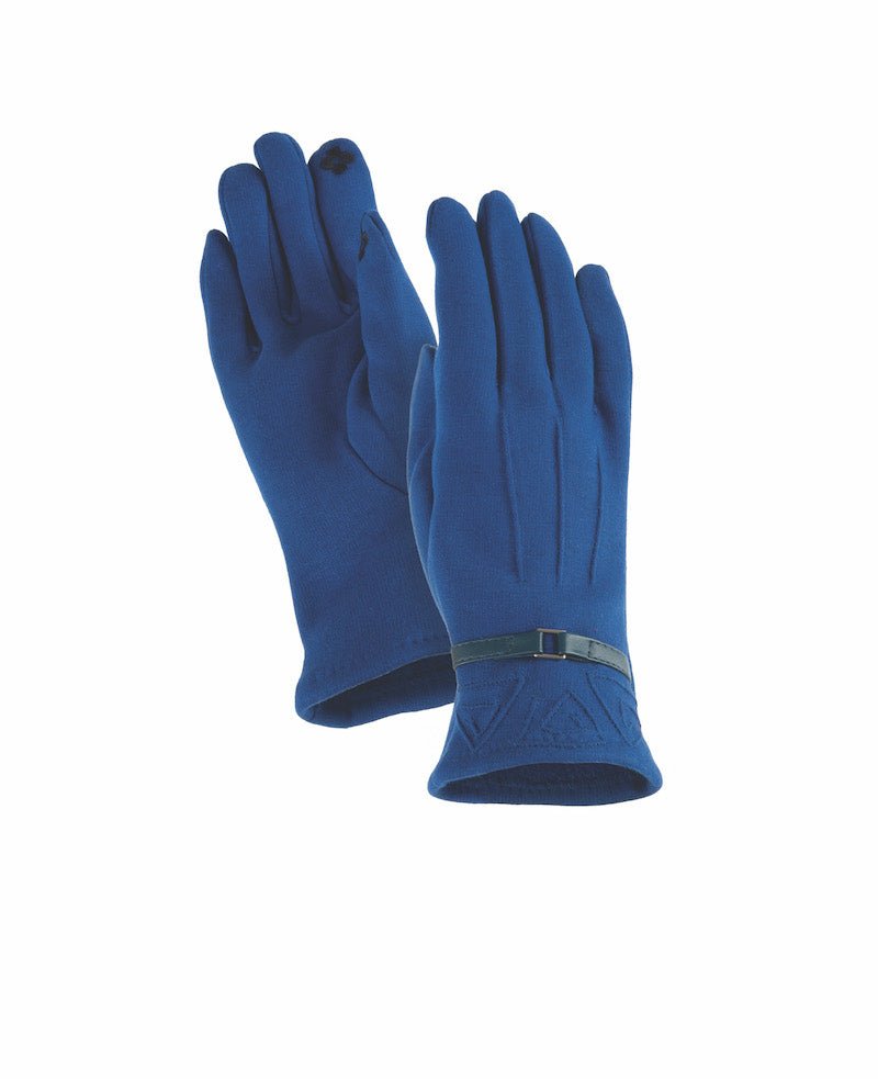 Pop Stitch Touchscreen Gloves - Royal Blue - Laurel Burch Studios