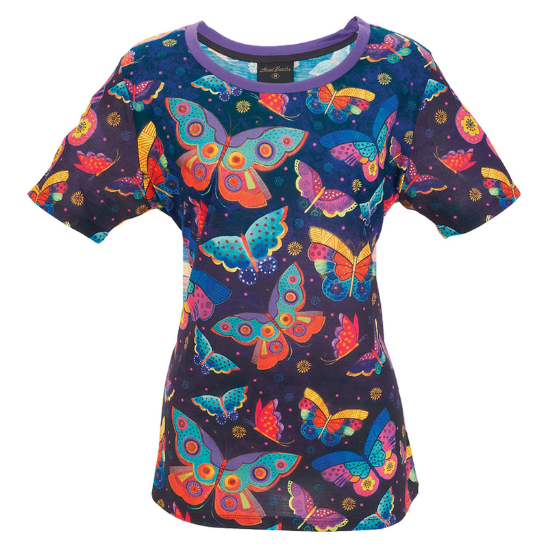 Rainbow Butterflies Women's T-Shirt - Laurel Burch Studios