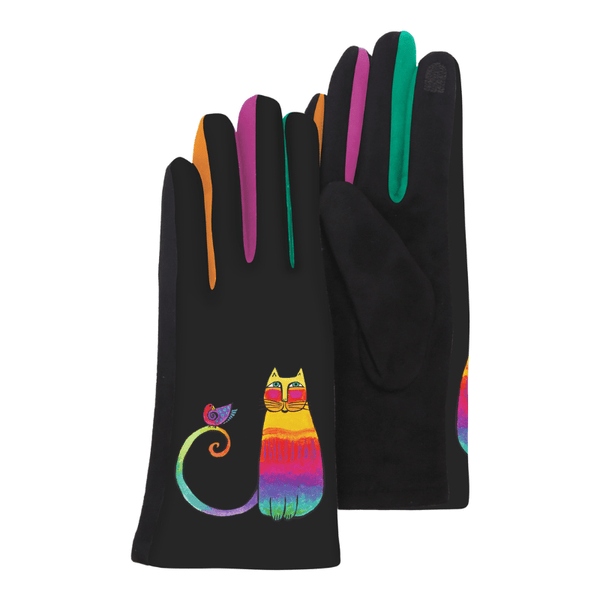 Rainbow Cat Touchscreen Gloves - Laurel Burch Studios