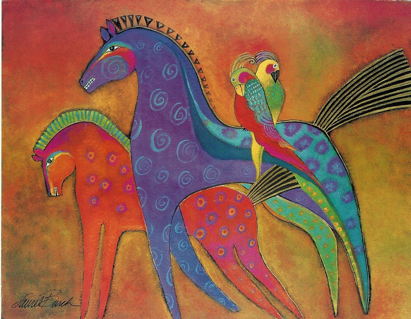 Rainbow Horses Print 11