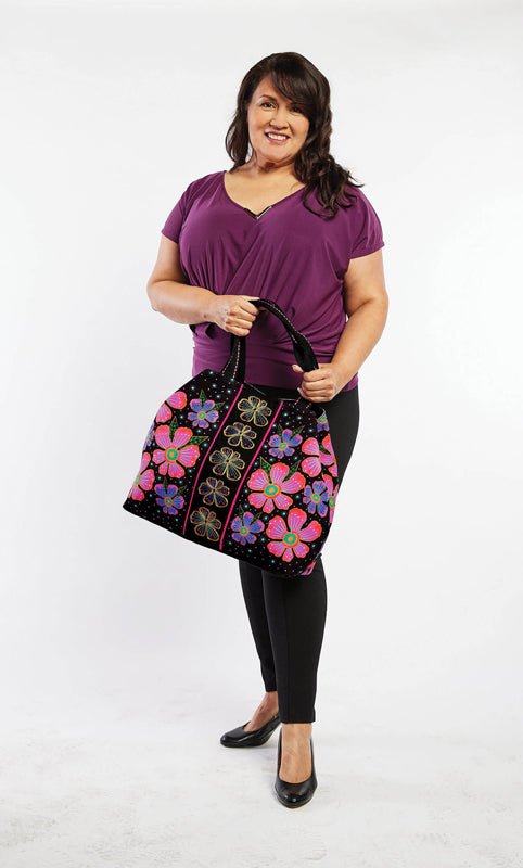 Santa Fe Florals Large Tote - Laurel Burch Studios