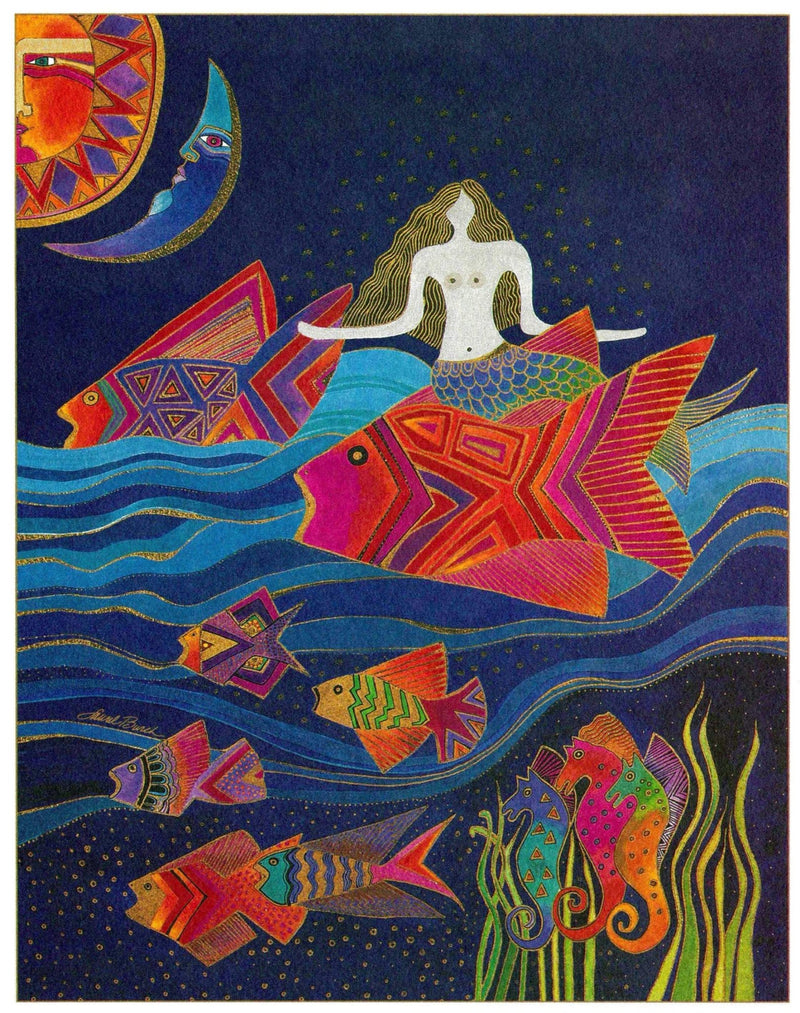 Sea Goddess Print - 8" x 10" - Laurel Burch Studios