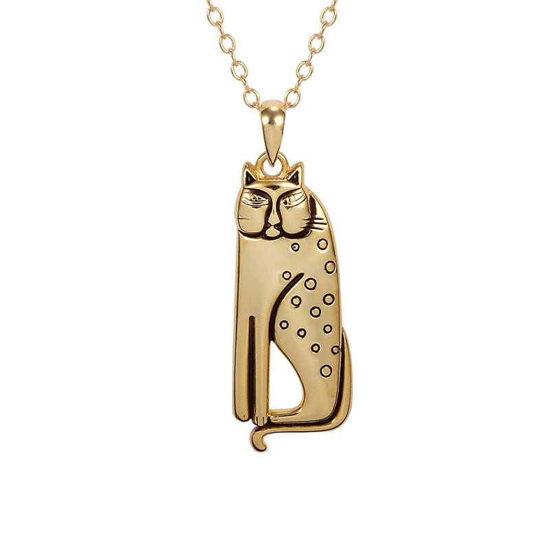Siamese Cat Necklace - 14K Gold-Plated Sterling - Laurel Burch Studios