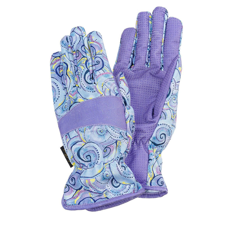 Swirls Garden Gloves - Lavender - Laurel Burch Studios