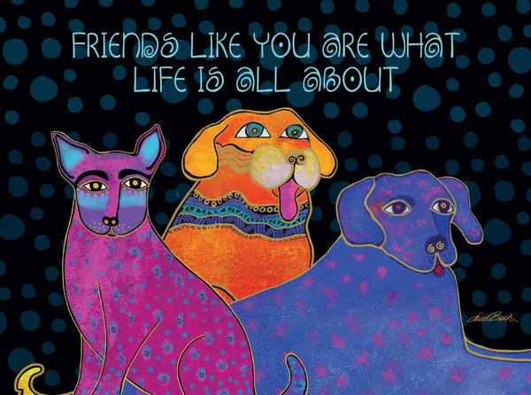 Three Amigos Friendship Card - Single - Laurel Burch Studios