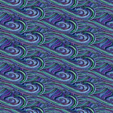 Fiesta Horses Tails By-The-Yard - Dark Blue