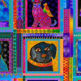 Kindred Canines Blocks by-the-yard - Multi Metallic