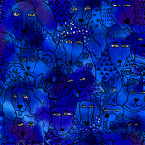 Kindred Canines Watching You by-the-yard - Royal Blue