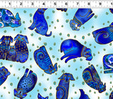 Kindred Canines Toss by-the-yard - Royal Blue Metallic