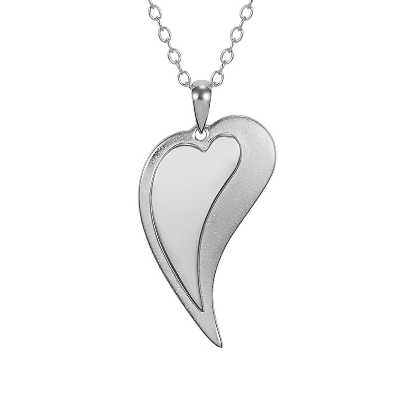 Yin Heart Necklace - Sterling Silver - Laurel Burch Studios